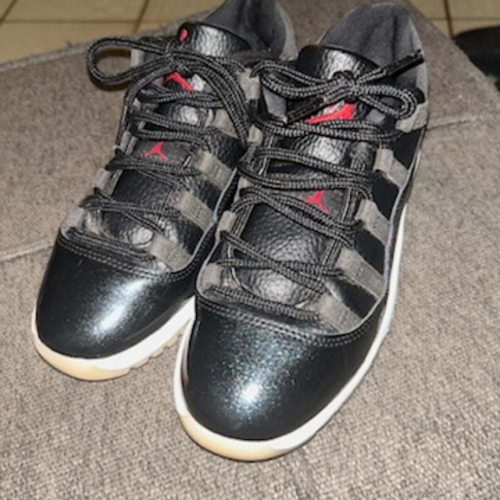 Jordan Kids Shoes Black and Red